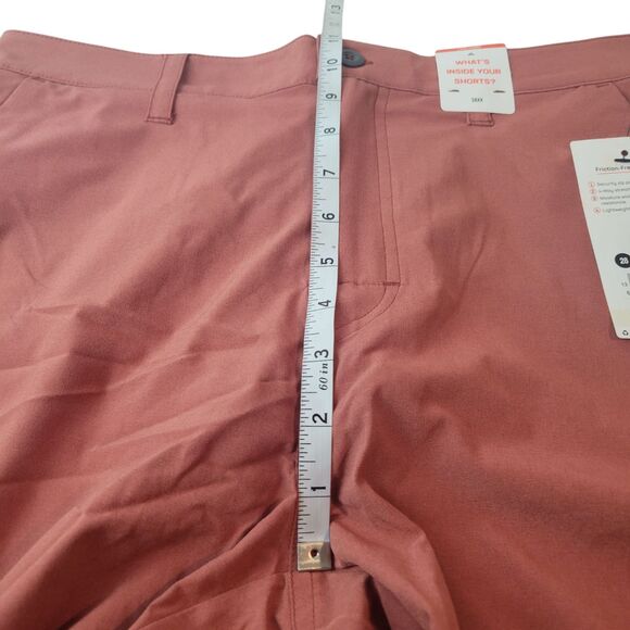 SAXX Pants Go to Town 2-in-1 Shorts 9” Desert Red Mens size 28 NWT $70 - Picture 8 of 11